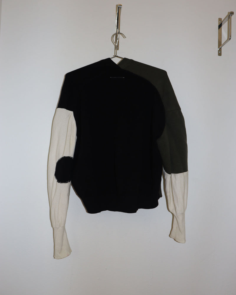 Pre-owned: MM6 Maison Margiela Colorblock Pullover Cardigan