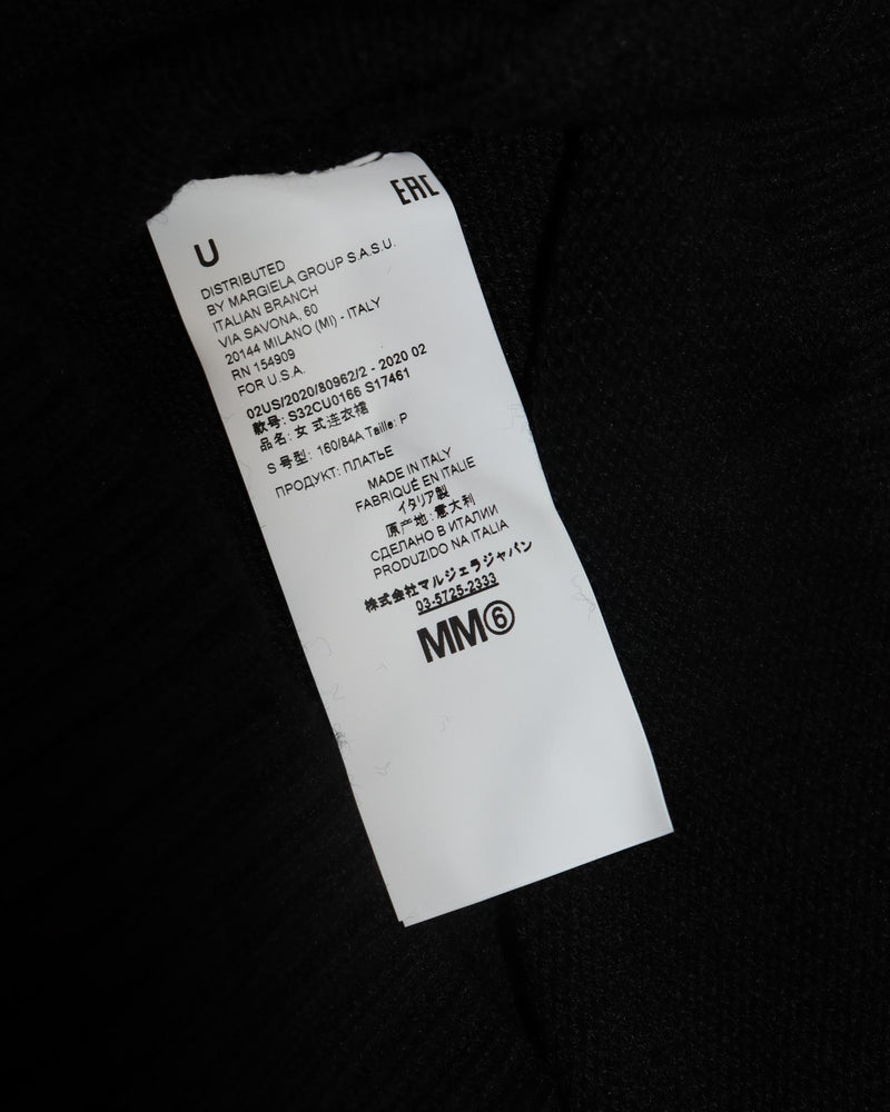 Pre-owned: MM6 Maison Margiela Knitted V-Neck Vest in Black