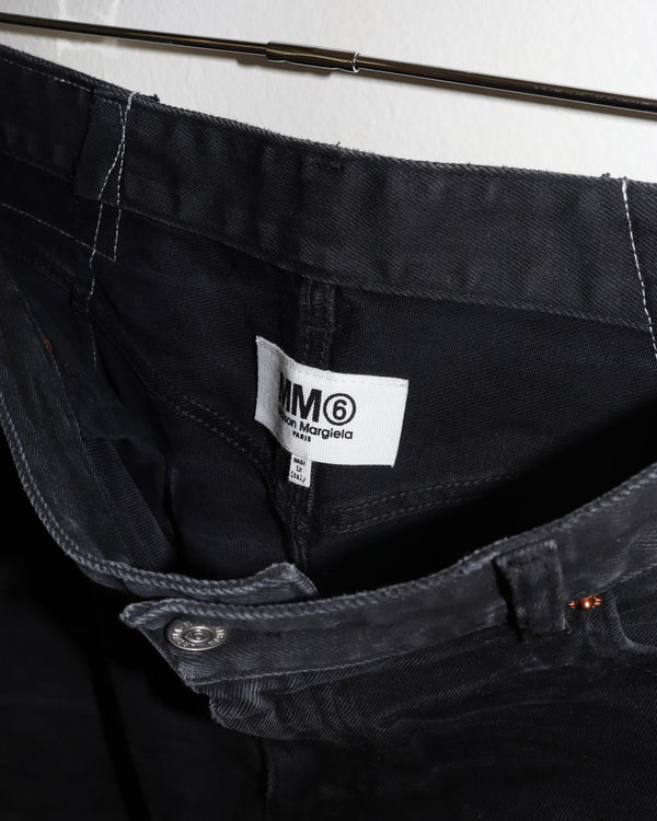 Pre-owned: MM6 Maison Margiela Straight 5 Pocket Pant in Black