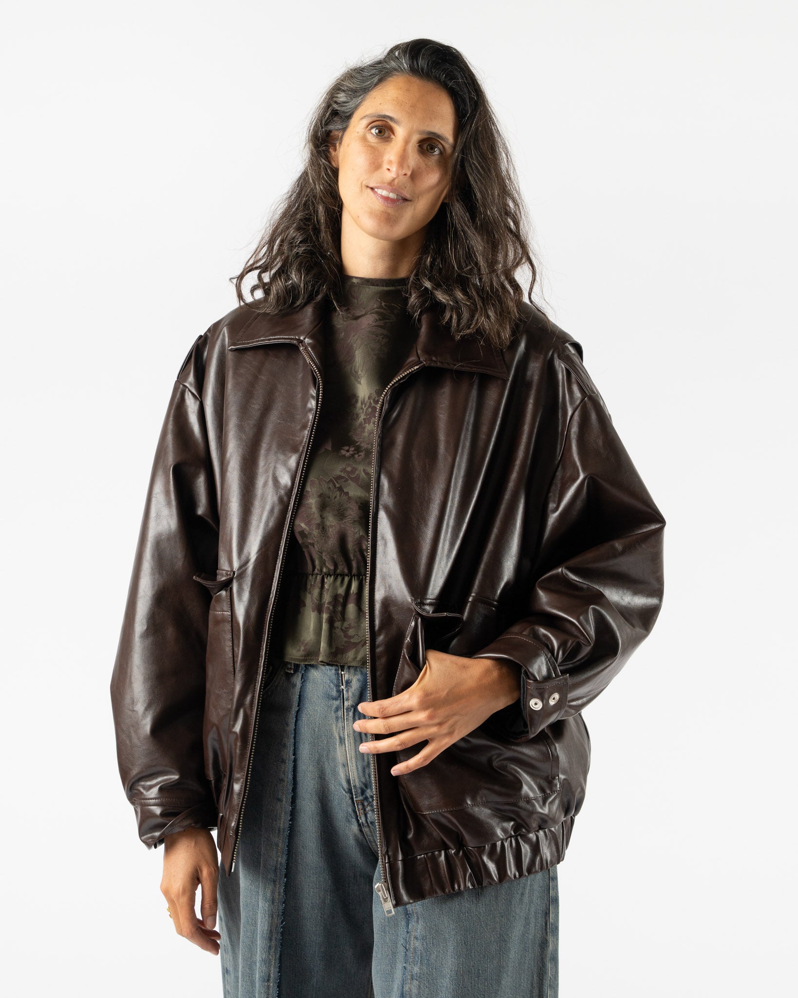 MM6 Maison Margiela Sports Jacket in Burgundy