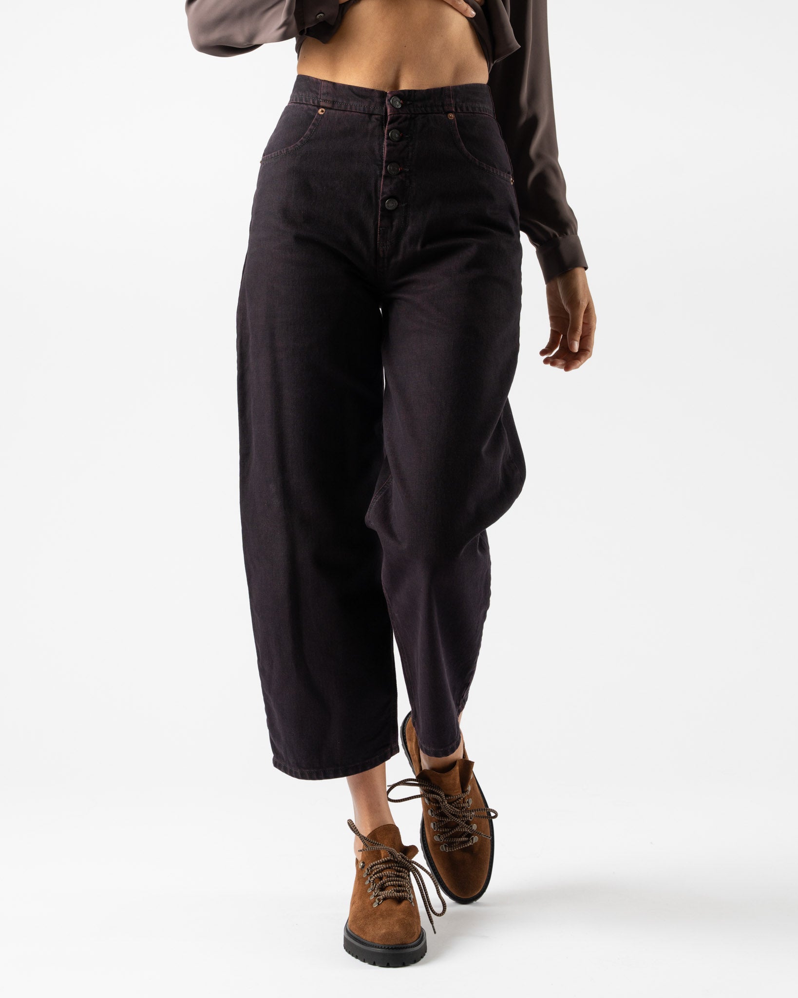 MM6 Maison Margiela Pants 5 Pockets in Burgundy