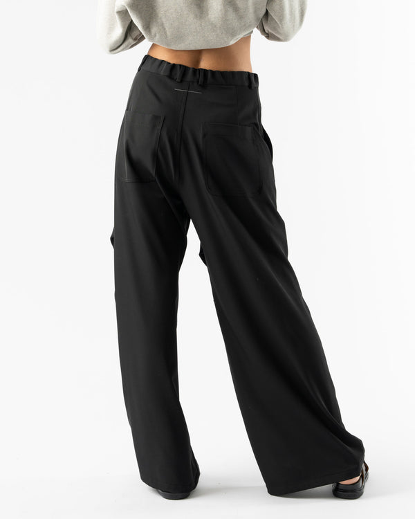 MM6 Maison Margiela Womens Pants Five Pockets in Black Denim Short Curated  at Jake and Jones