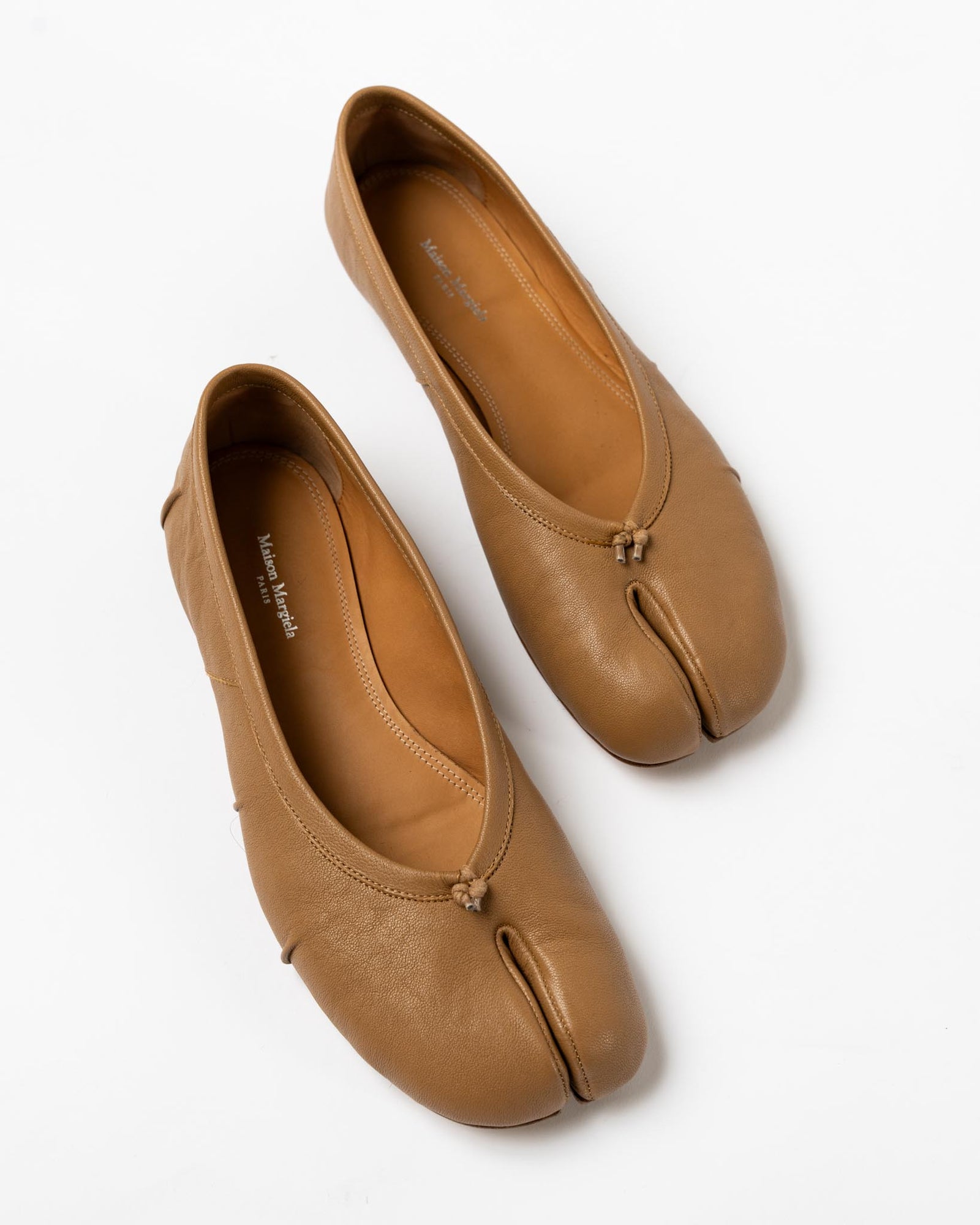 Maison Margiela Tabi Ballerina in Nude Curated at Jake and Jones