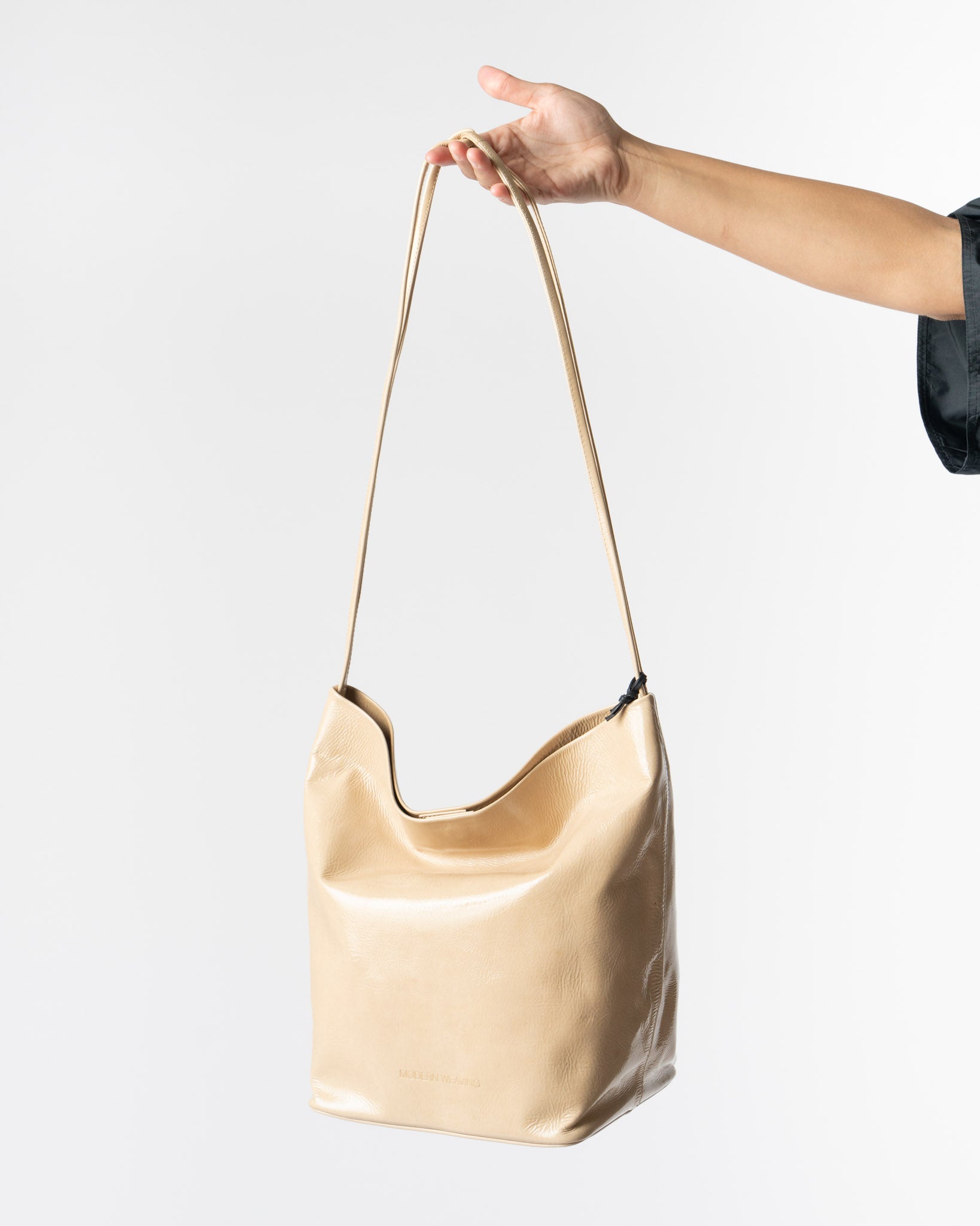Modern Weaving Crossbody Single Strap in Miso