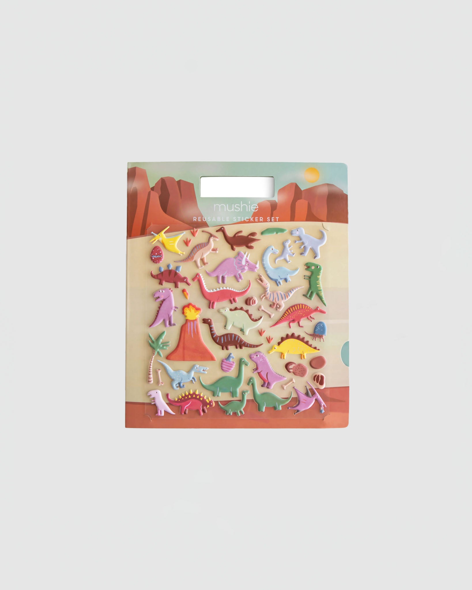 Mushie Reusable Sticker Set in Dino