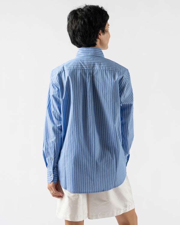 Hai Franco Shirt in Blue/White Stripes