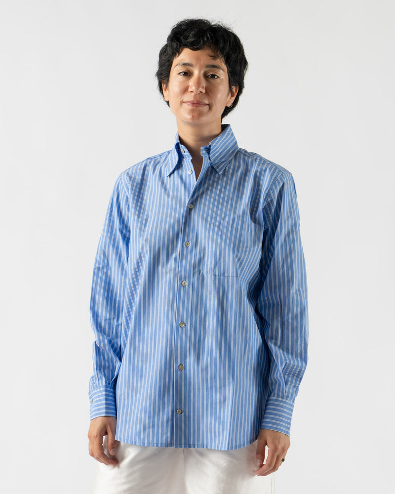 Hai Franco Shirt in Blue/White Stripes