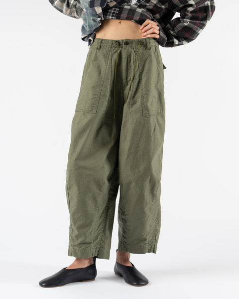 Needles H.D Pant Fatigue ヒザデル オリーブ サイズ1 Needles H.D. Fatigue Pant in Olive Curated at Jake and Jones