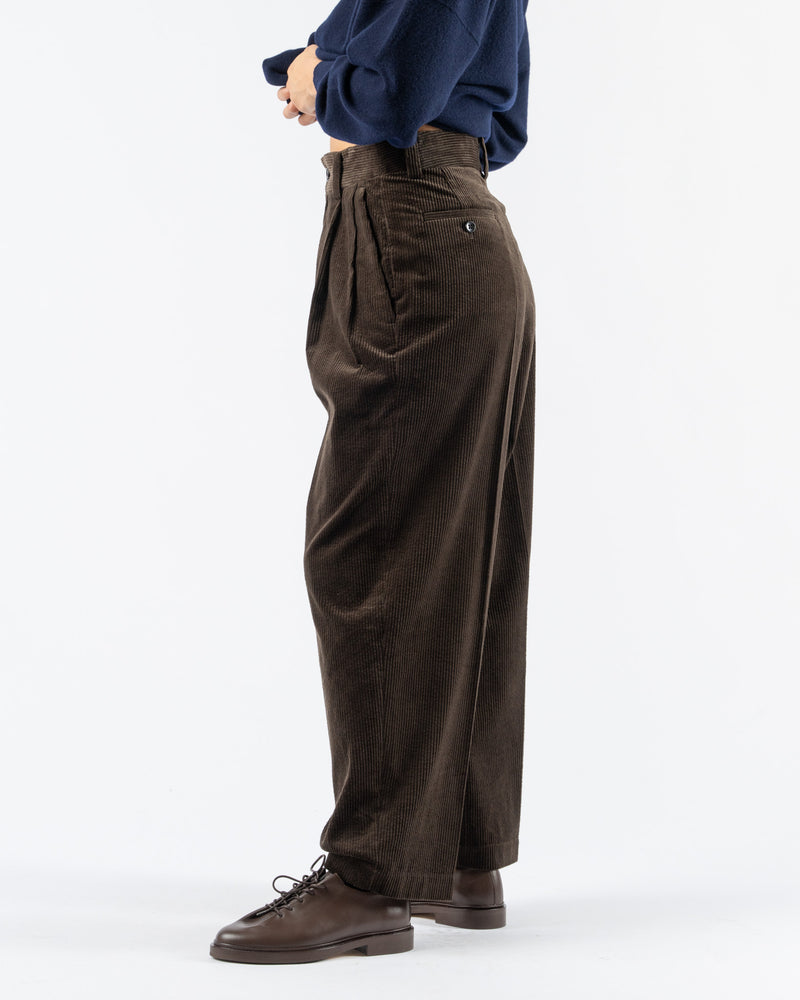 nicholson & nicholson Port Corduroy Pants in Brown