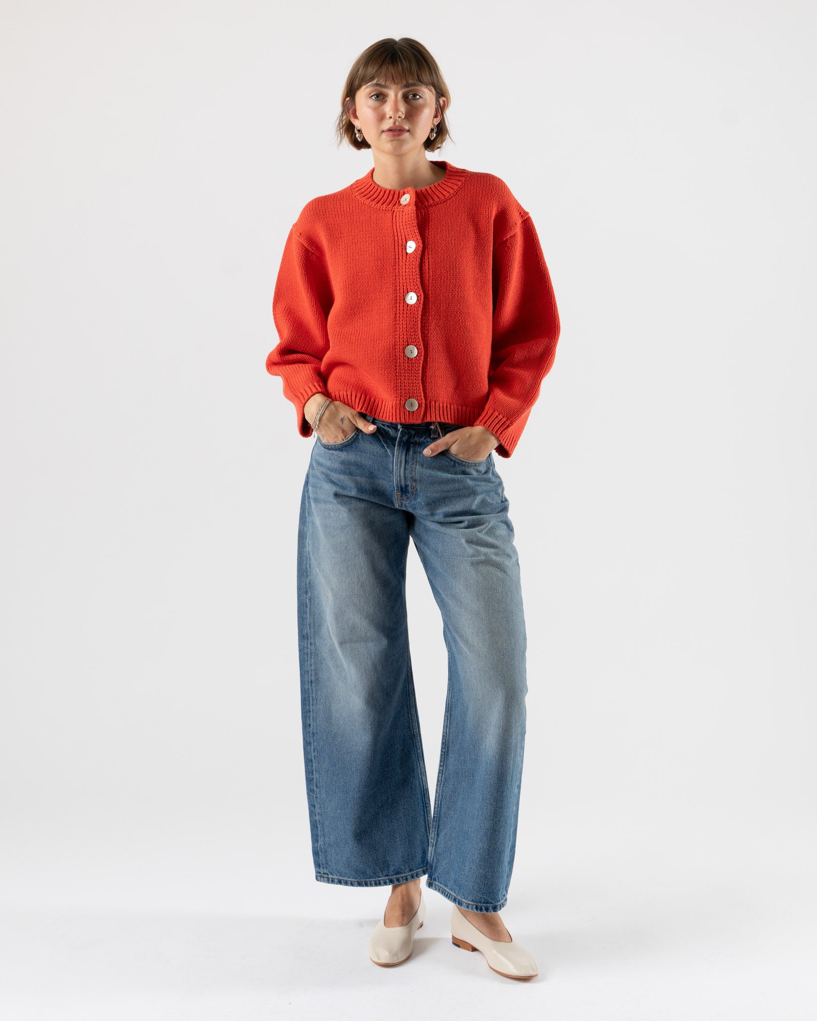 Nikki Chasin Shiloh Cardigan in Coral