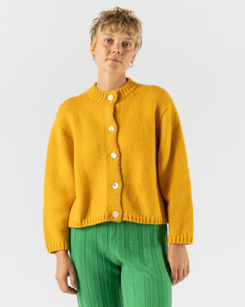 Nikki Chasin Sheba Cardigan Sweater in Dijon Curated at Jake and Jones