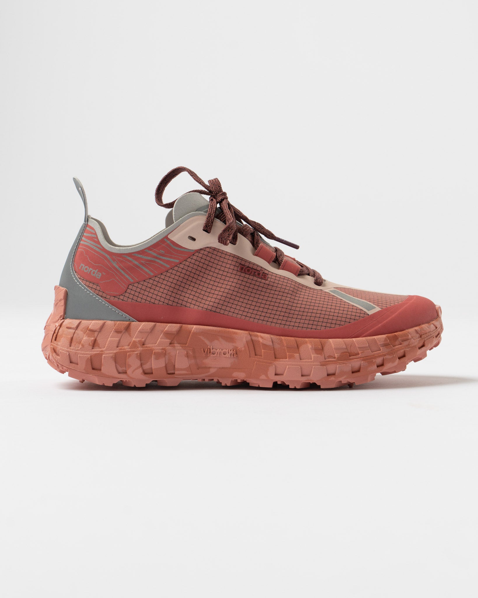 Norda Mens Trail Running Shoes Vermillion 001