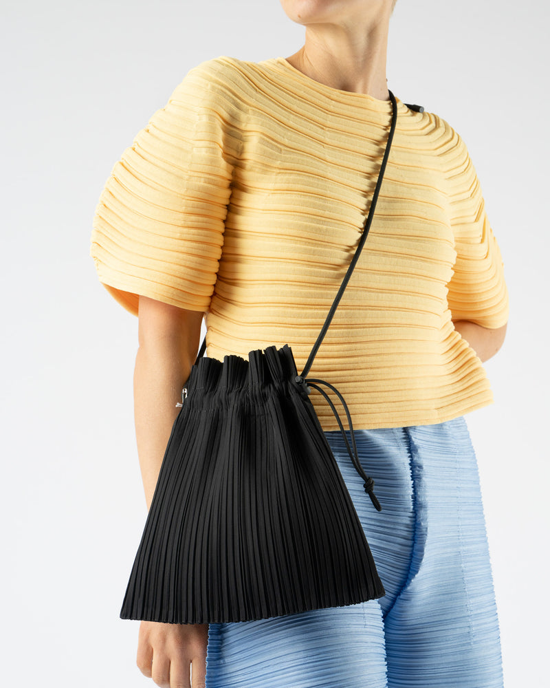 Pleats Please Issey Miyake Mini Pochette in Black