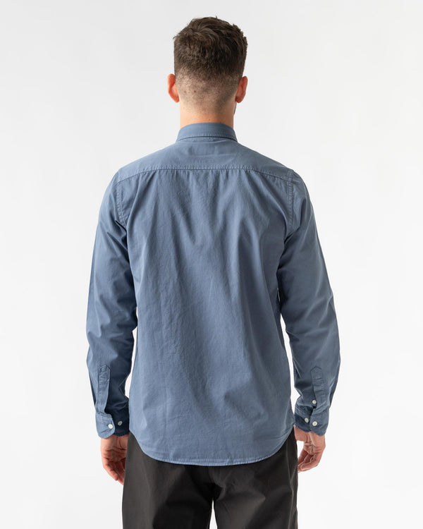 Norse Projects Anton Light Twill Shirt in Steel Blue