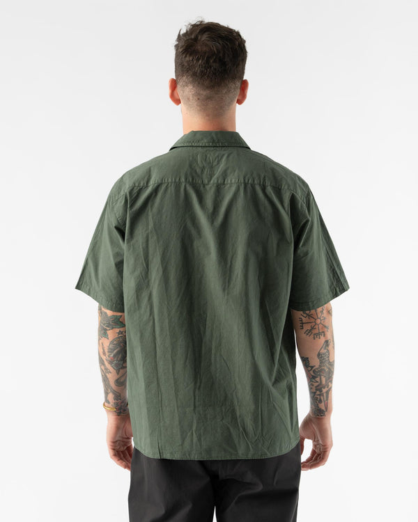 Norse Projects Carsten Cotton Tencel Shirt in Spruce Green