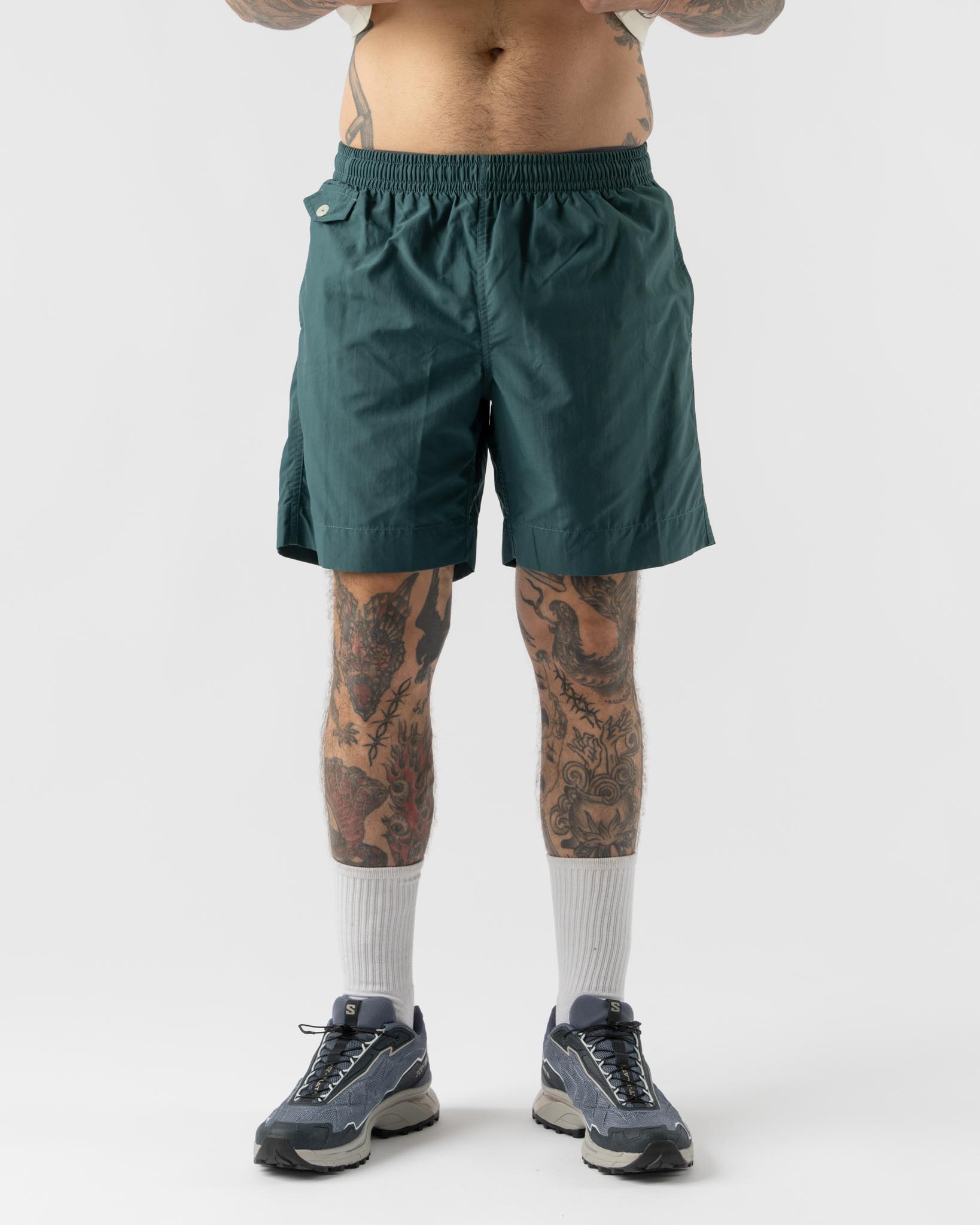 Knickerbocker Brighton Recycled Swim Short in Teal