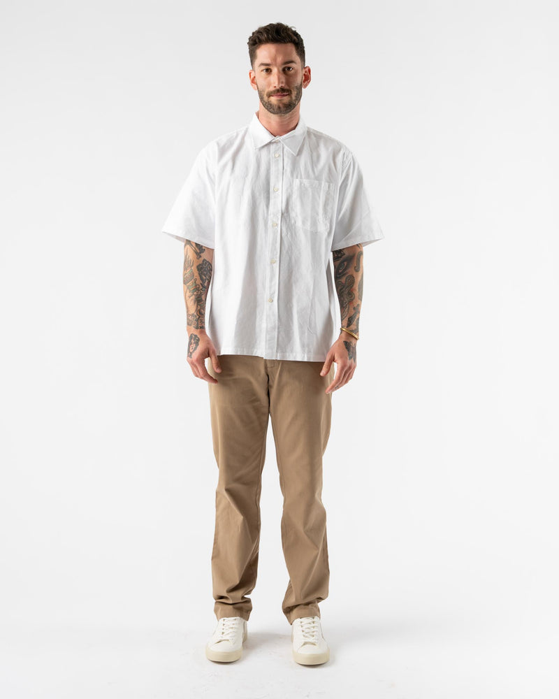 Norse Projects Ivan Oxford Monogram in White