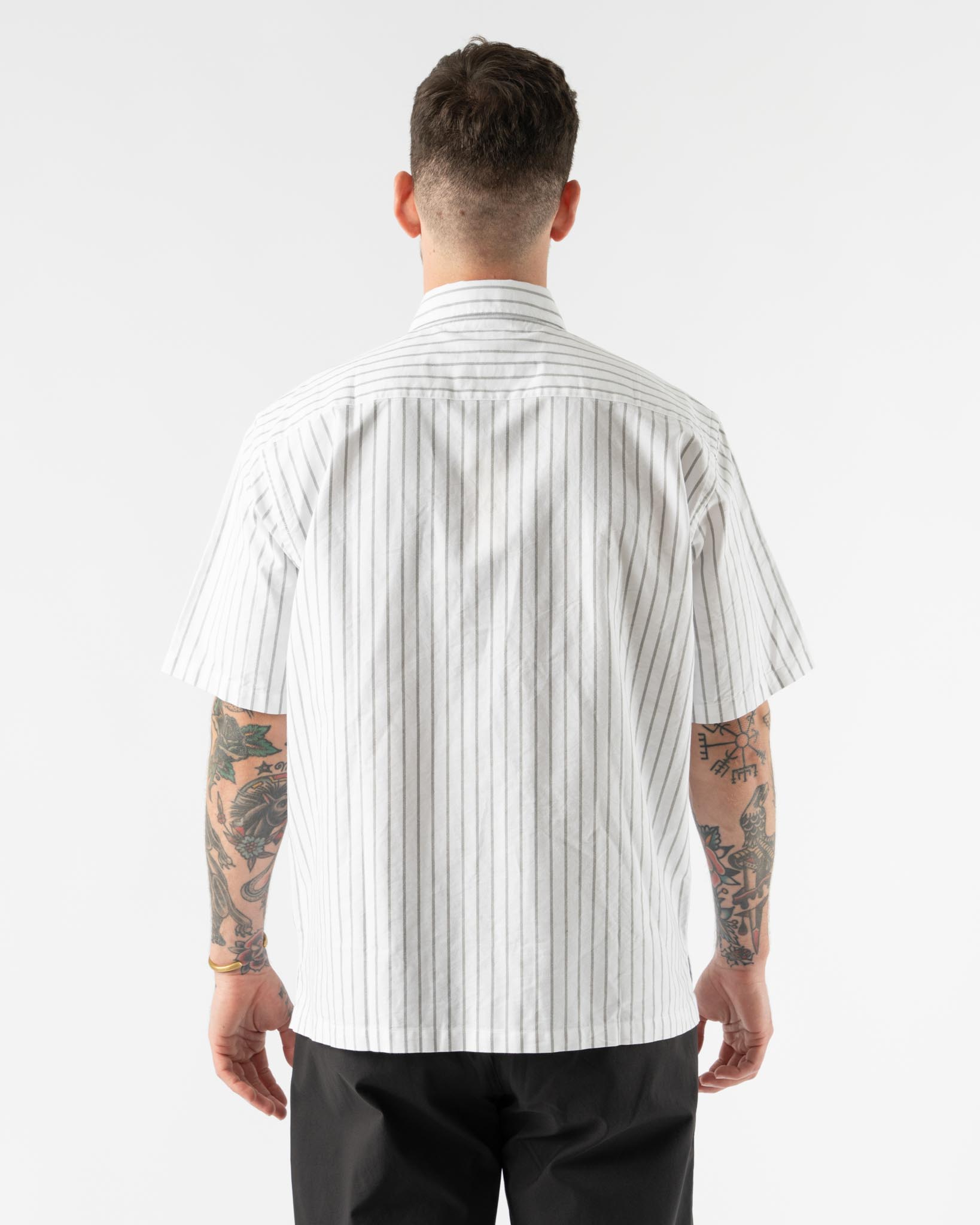 Norse Projects Ivan Oxford Monogram in Spruce Green