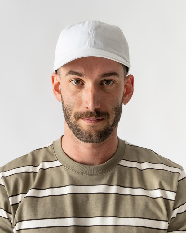 Norse Projects Twill Sports Cap in White