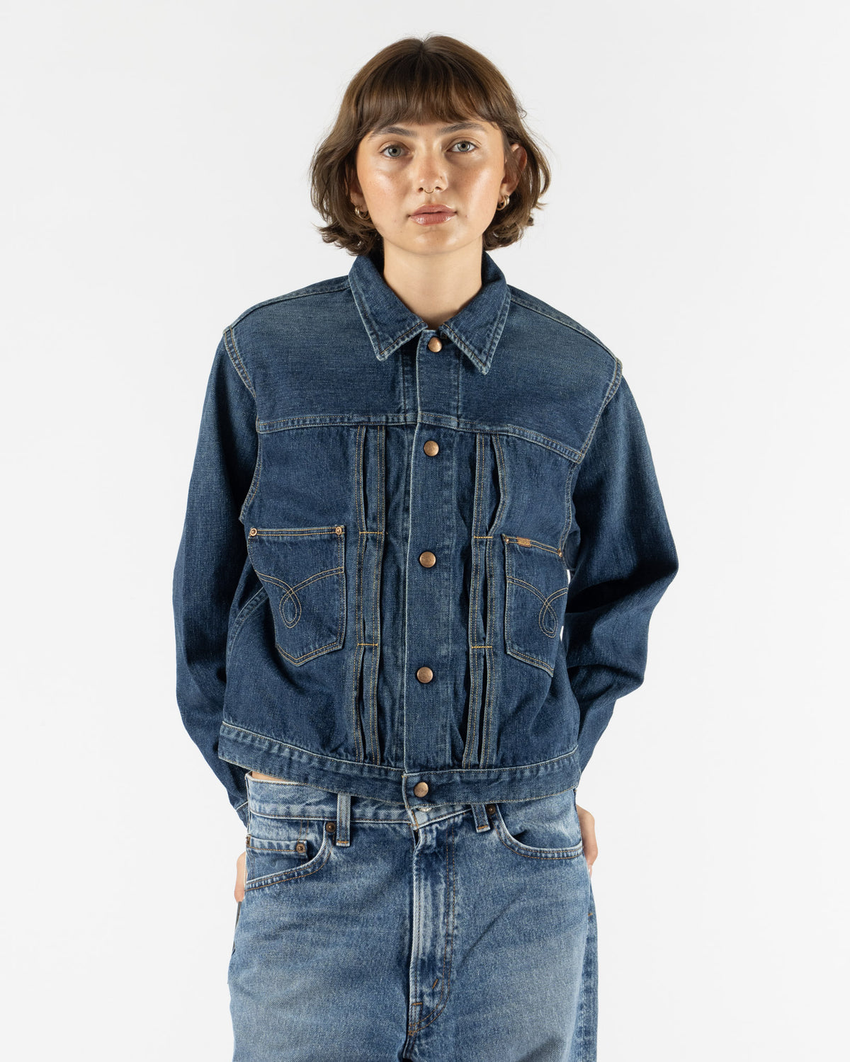 orSlow Rodeo Denim Lady Jacket in Denim Used