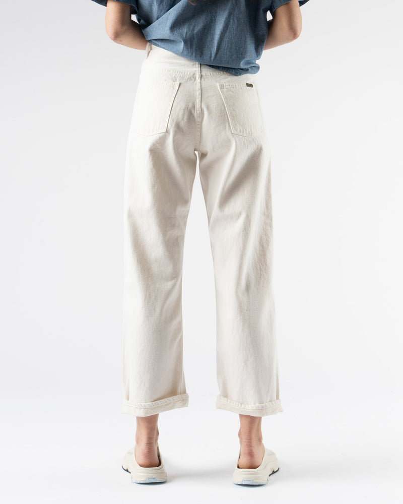 orSlow High Waist Selvedge White Denim Pants