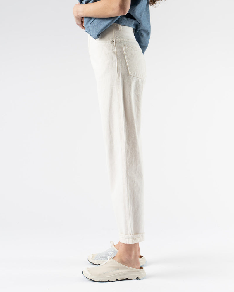 orSlow High Waist Selvedge White Denim Pants