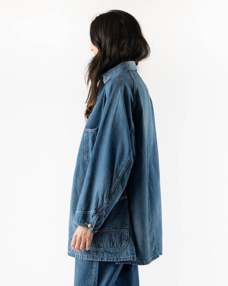 orSlow Loose Fit Denim Coverall in One Wash