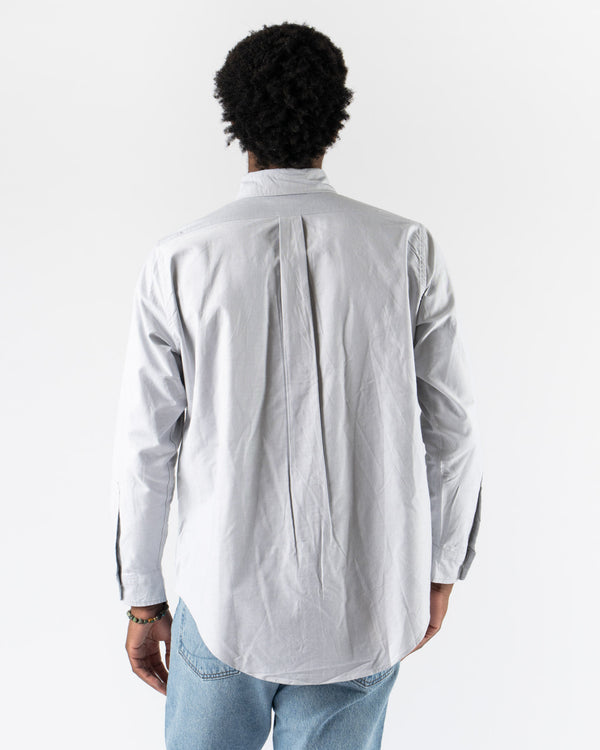 orSlow Oxford Standard Button Down Shirt in Light Gray