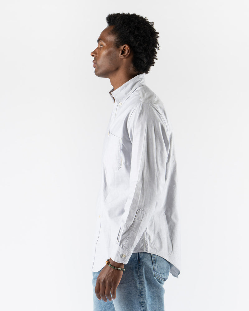 orSlow Oxford Standard Button Down Shirt in Light Gray