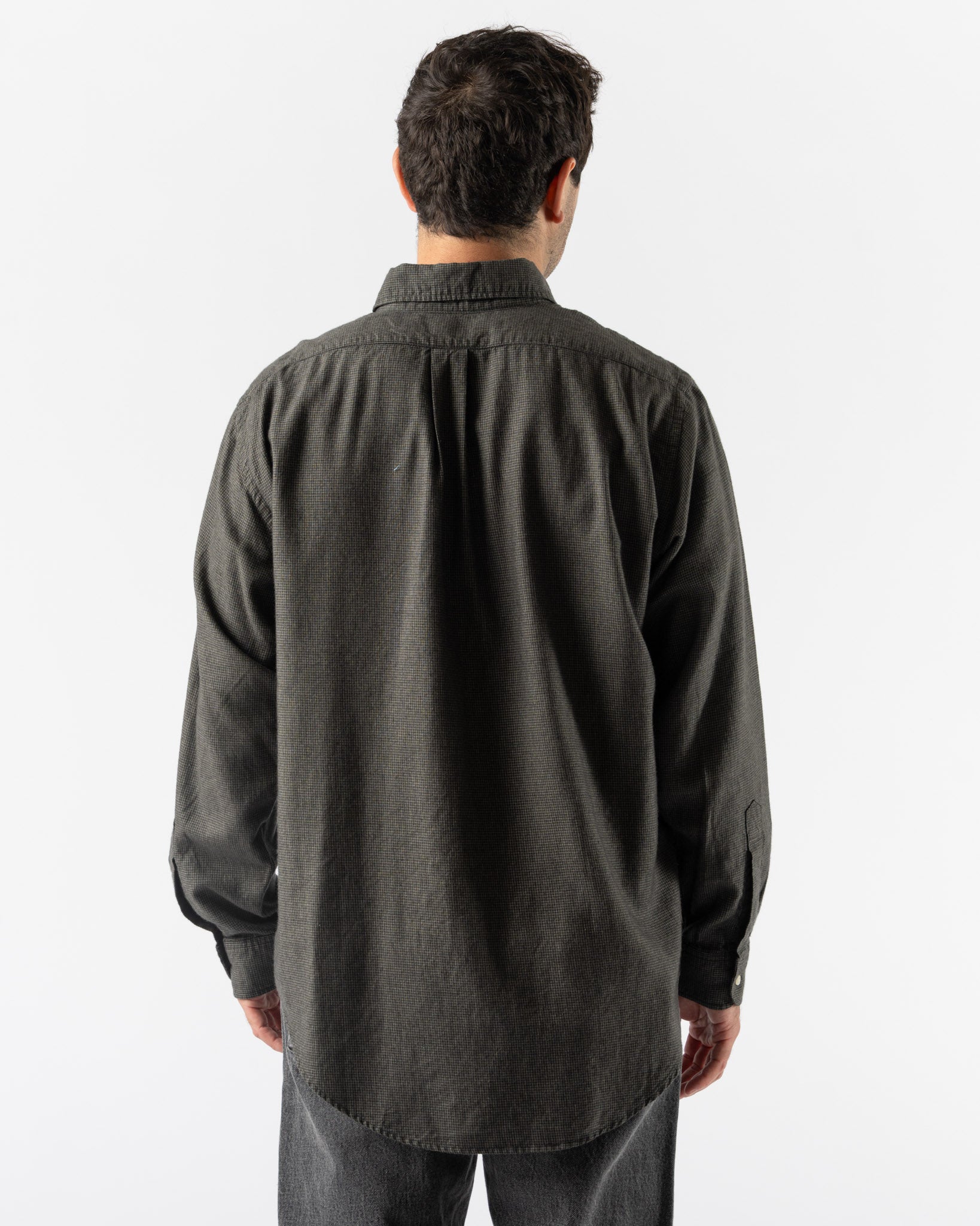 orSlow Standard Button Down in Coffee Brown