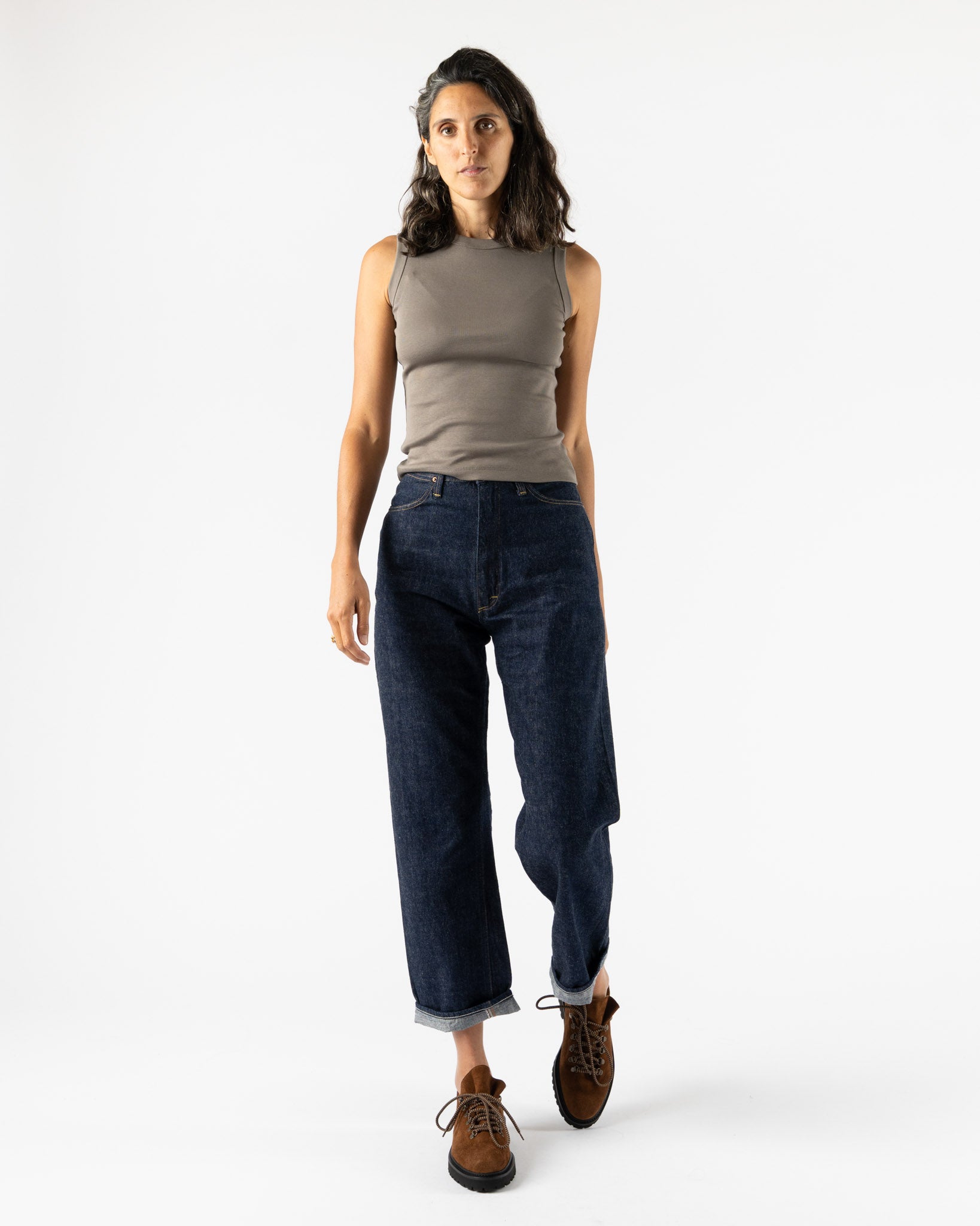 orSlow High Waist Selvedge Denim in One Wash