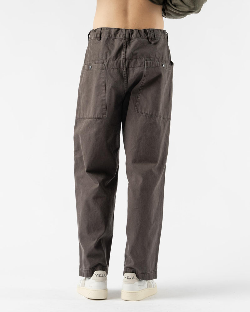 orSlow Wide Fit French Work Pants in Coffee Brown