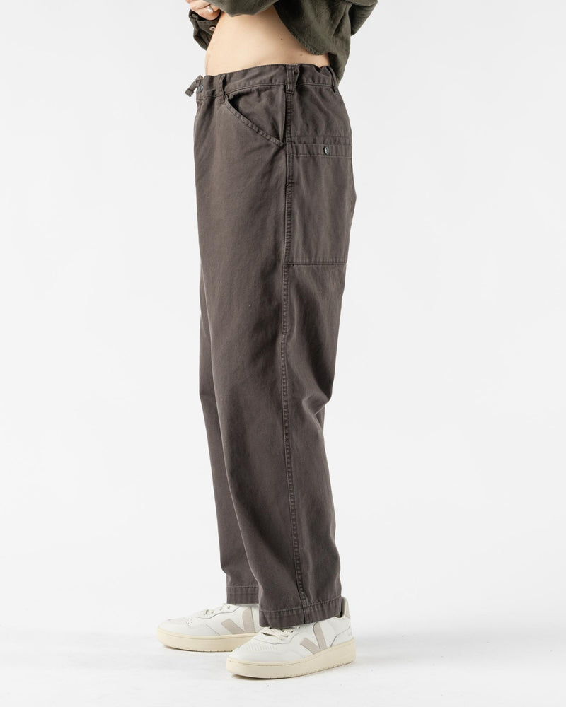 orSlow Wide Fit French Work Pants in Coffee Brown