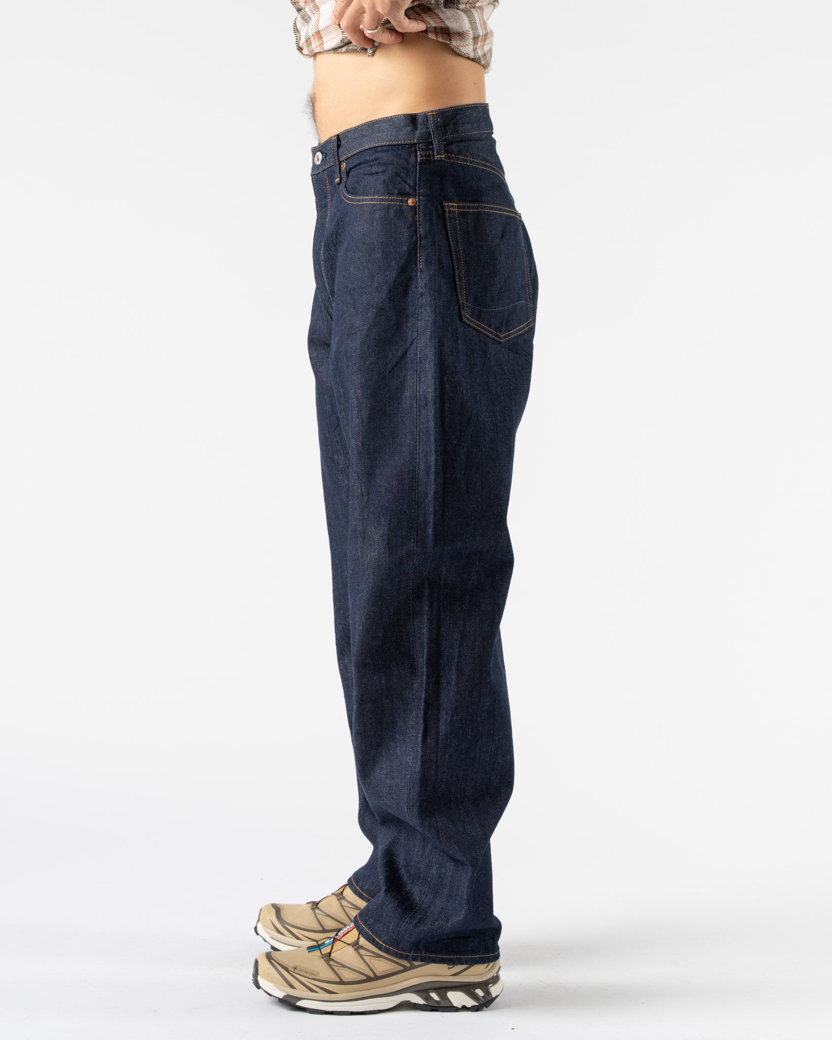 orSlow 101 Dad's Fit Denim Pants in One Wash