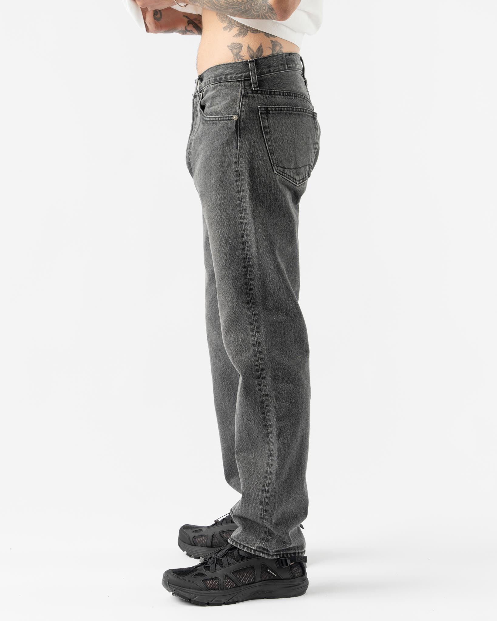 orSlow 105 90's Denim Pants in Black Stone