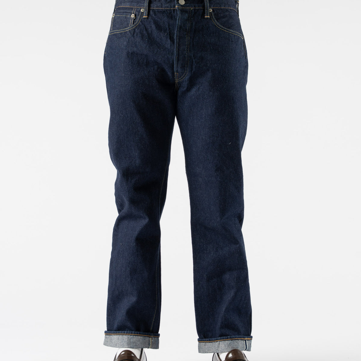 orSlow 105 Standard Selvedge Denim in One Wash Curated at Jake and 