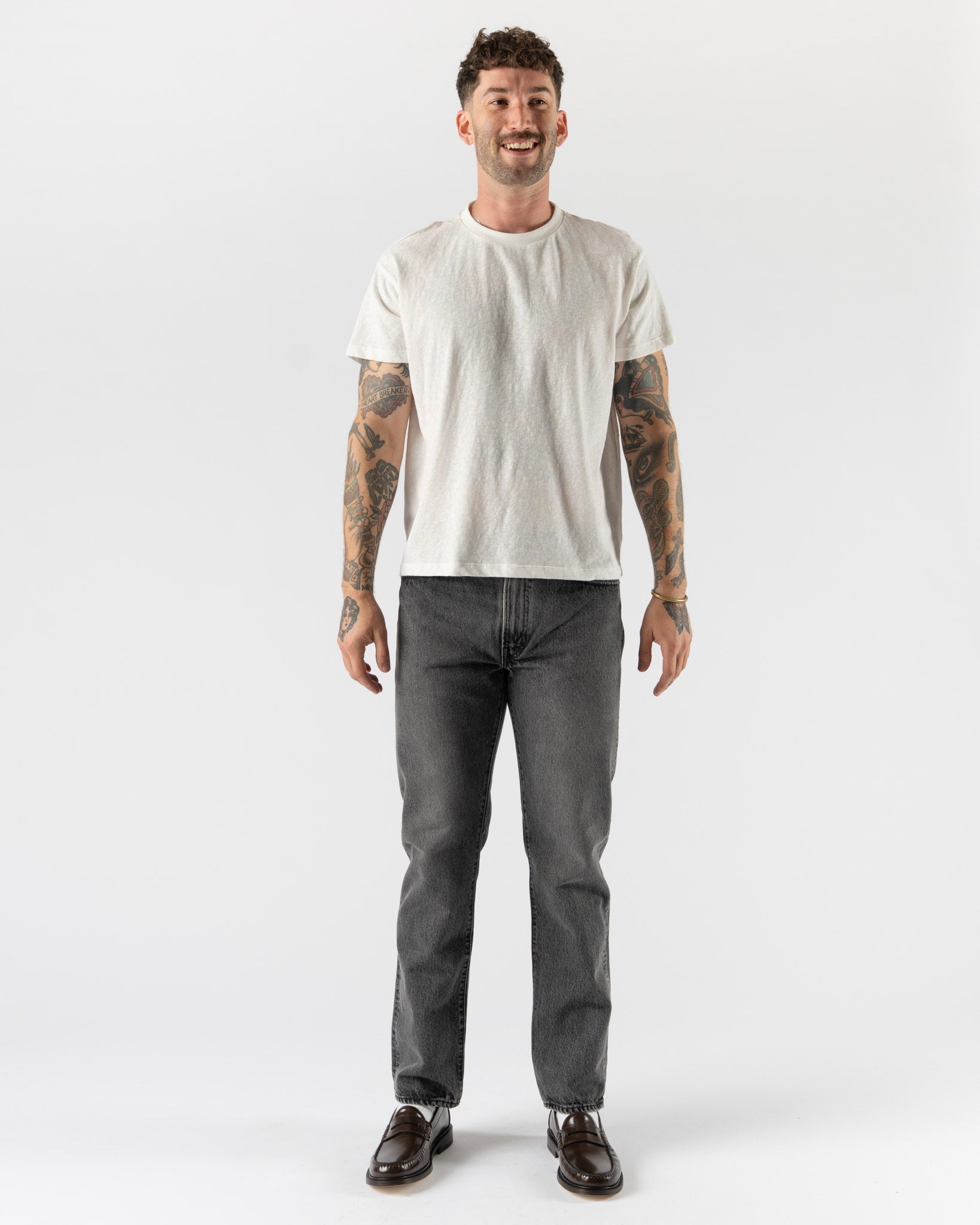 orSlow 107 Black Denim Stone