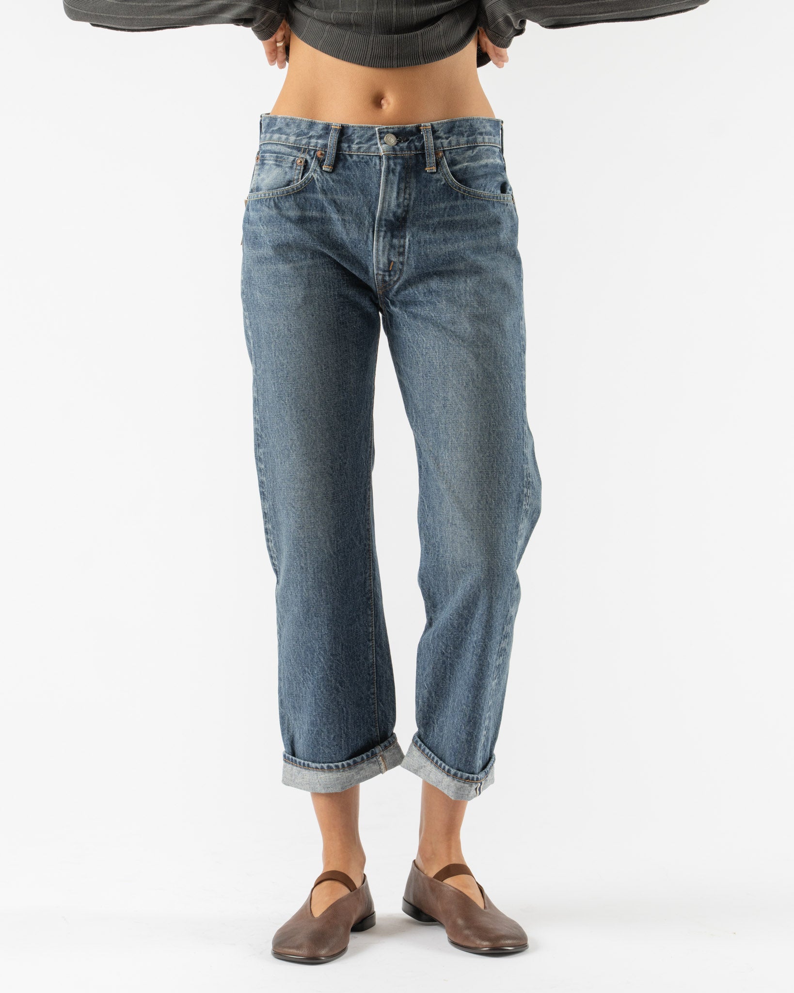 orSlow 60'S Selvedge Denim Jeans in 2 Year Wash