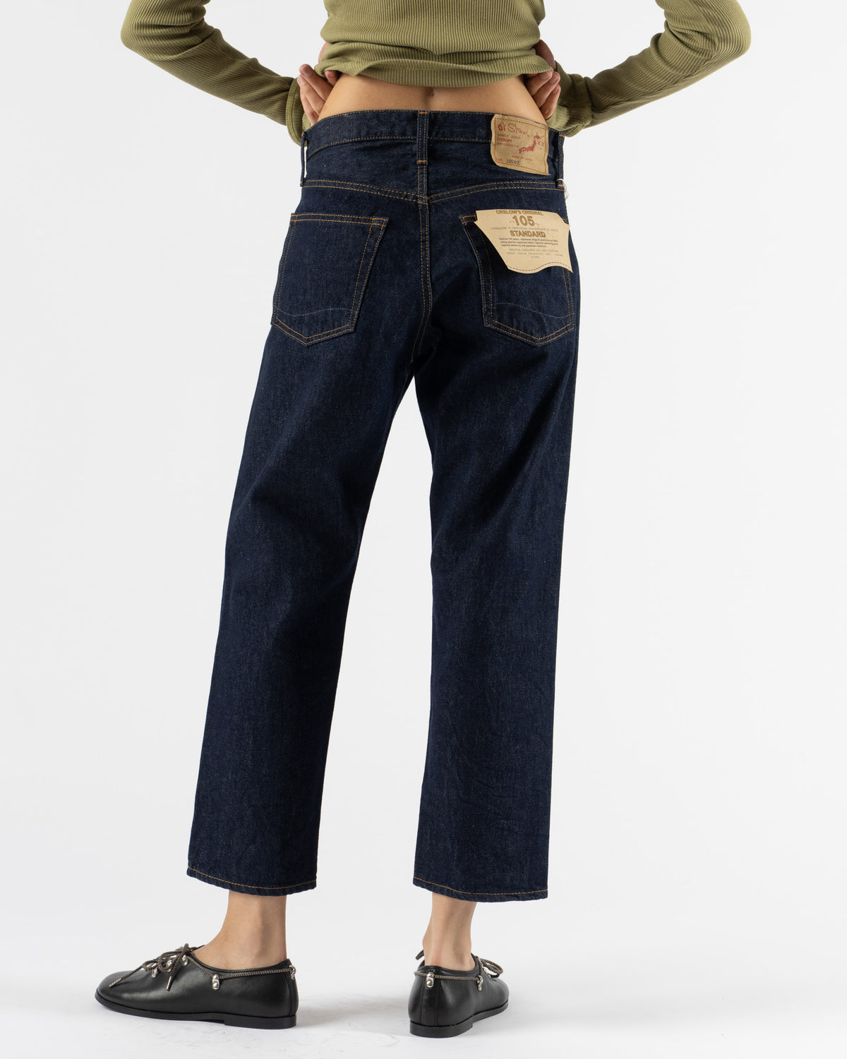 orSlow Short Length 105 90's Denim in One Wash