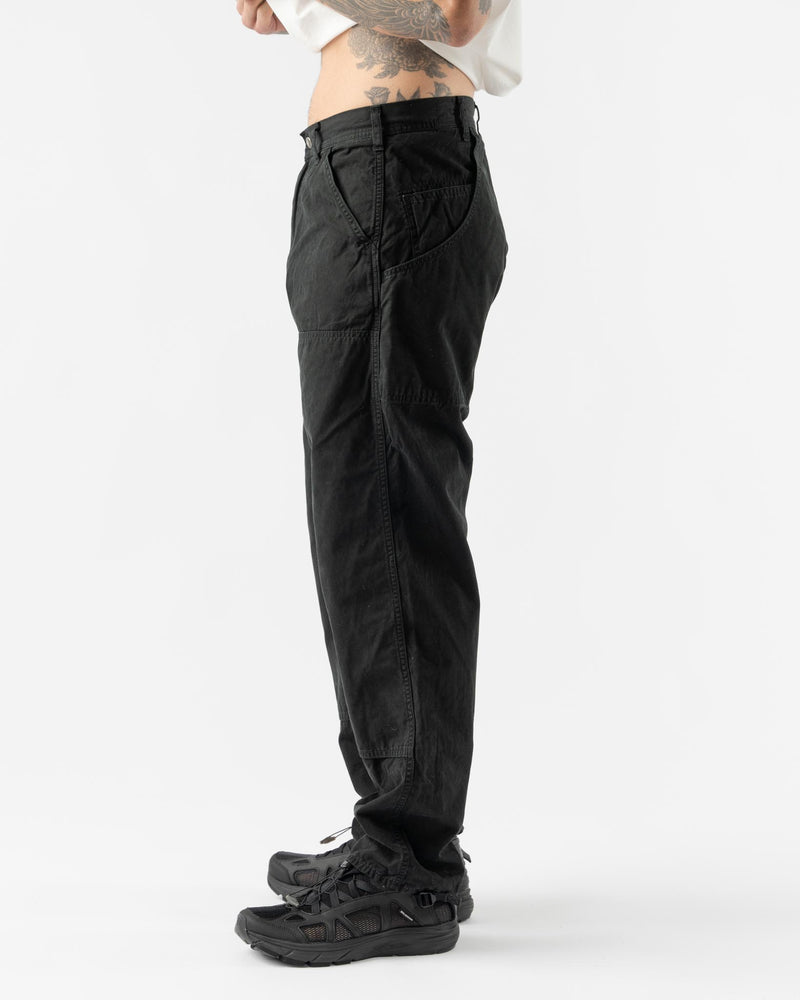 orSlow Double Knee Utility Work Pants in Black