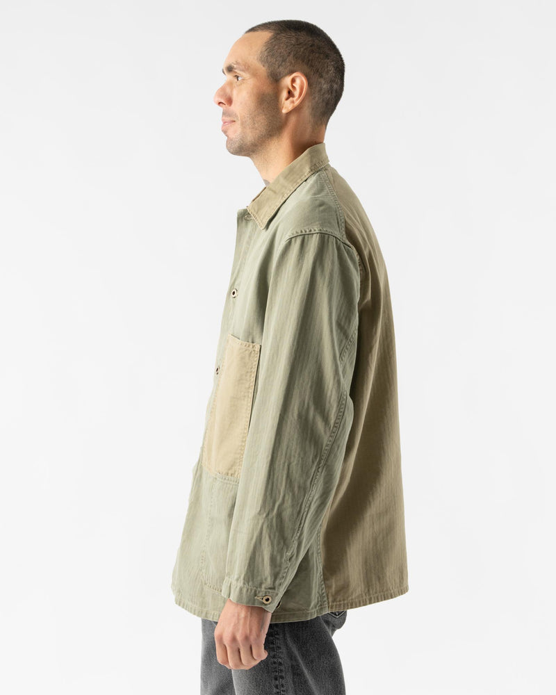 orSlow Herringbone Utility Coverall in Green