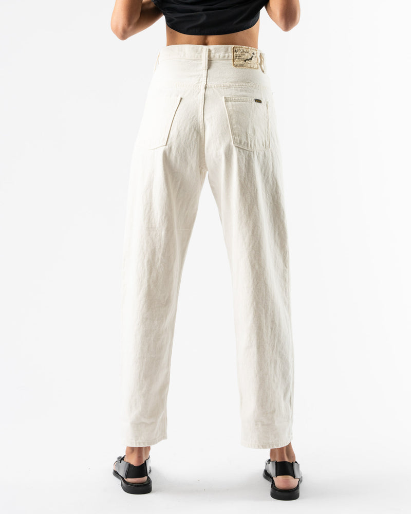 orSlow High Waist Selvedge White Denim Pants