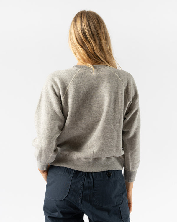 orSlow Womens Crew Neck Sweat Shirt in Heather Grey