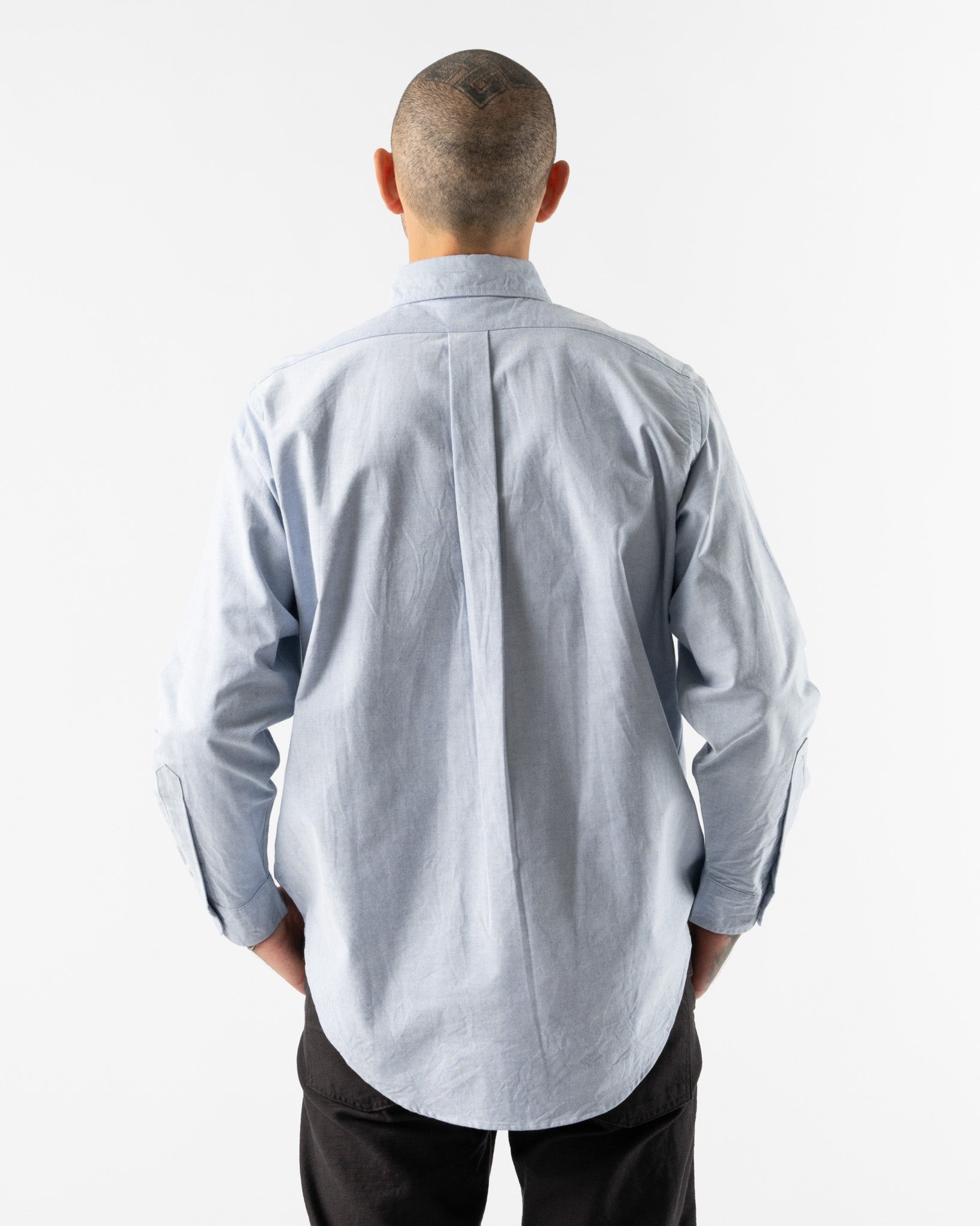 orSlow Oxford Standard Button Down Shirt in Light Blue