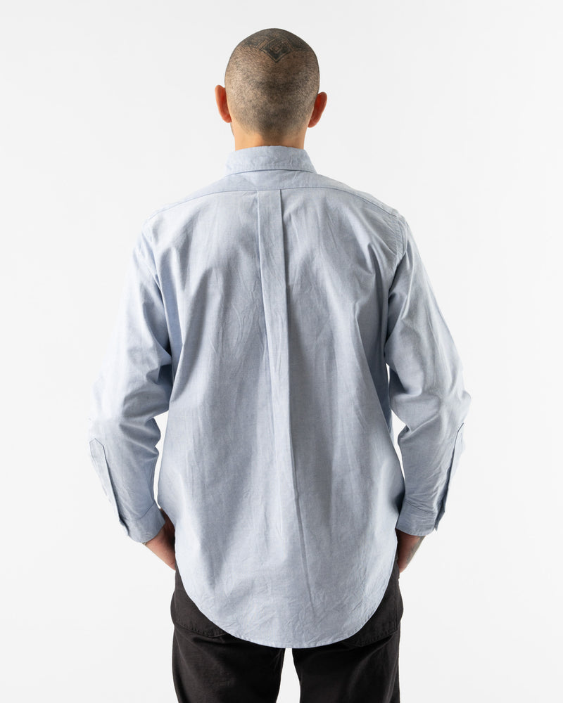orSlow Oxford Standard Button Down Shirt in Light Blue