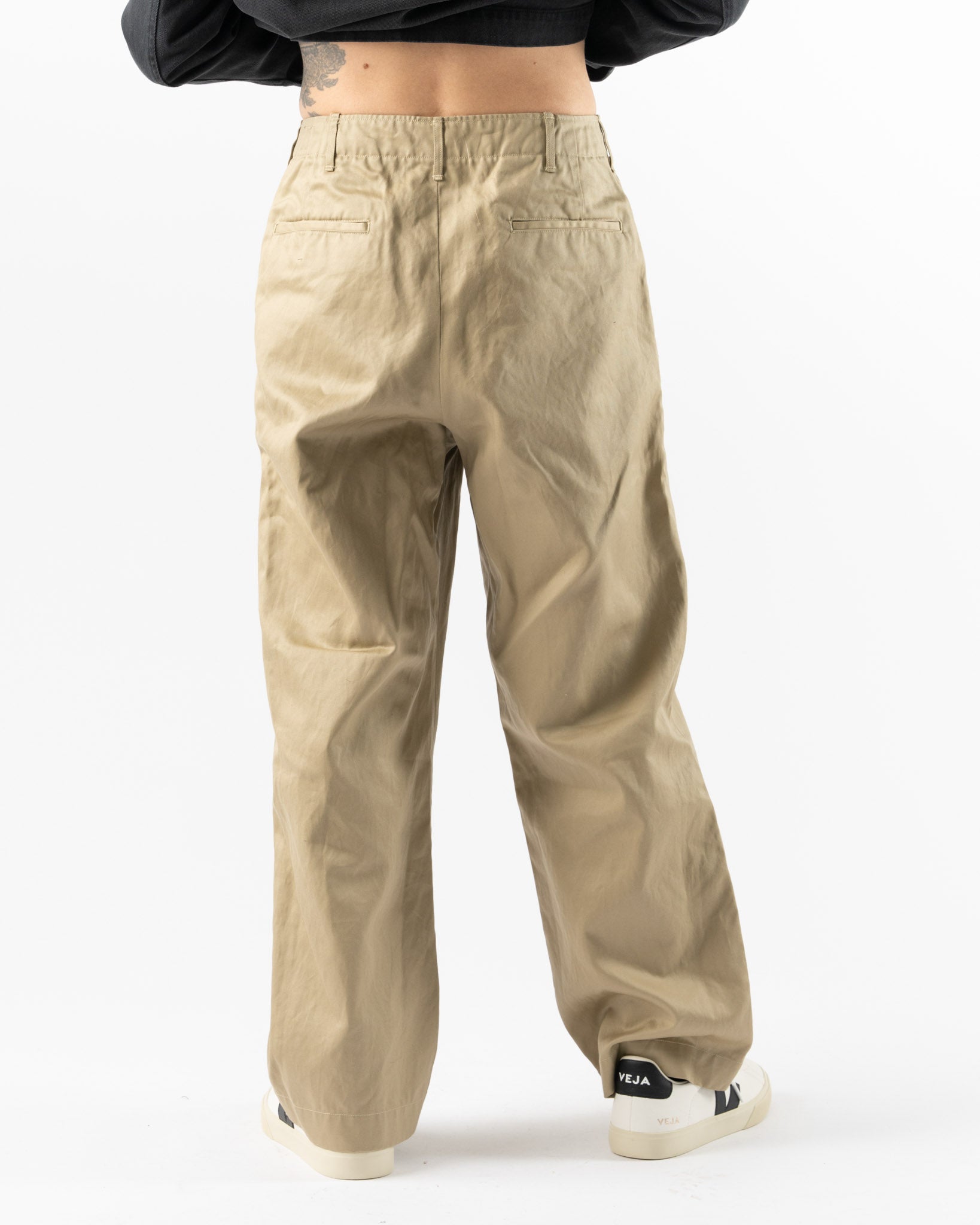 orSlow Vintage Fit Army Trousers in Khaki Curated at Jake