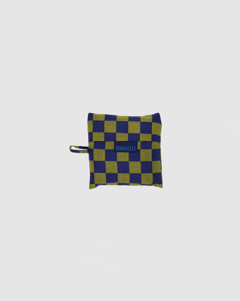 Baggu Standard Baggu in Pear Navy Check