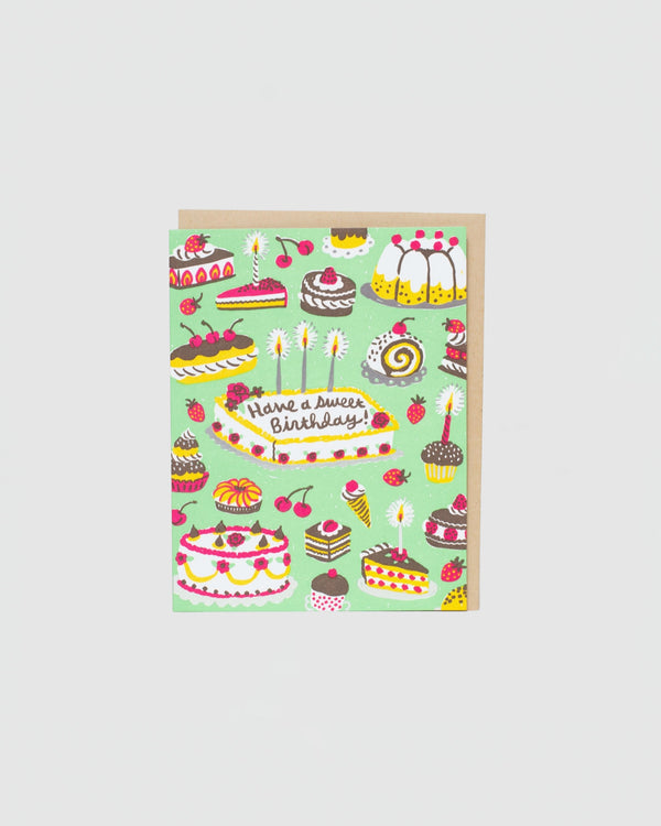 Egg Press Birthday Sweets Card