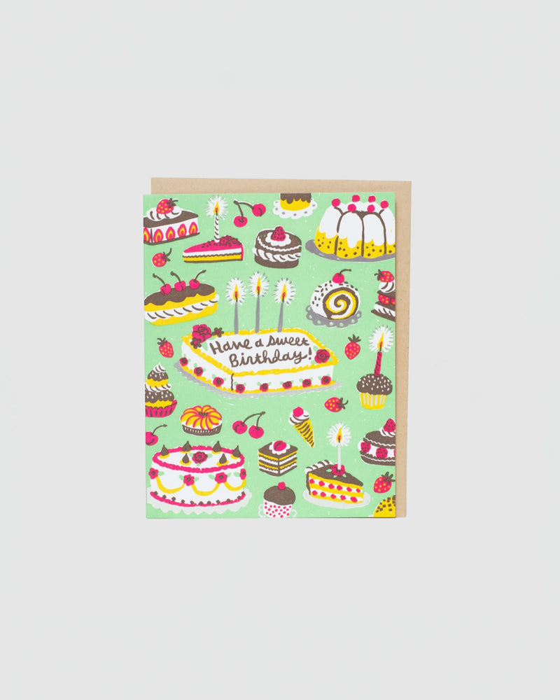 Egg Press Birthday Sweets Card