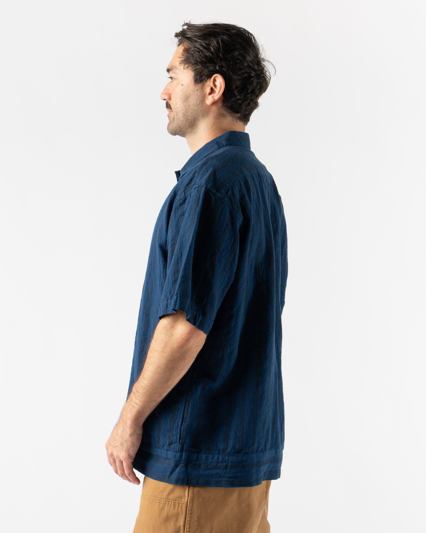 Pilgrim Surf + Supply Claude SS Shirt in Navy